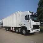 12 पहियों 40 टन वाणिज्यिक बॉक्स ट्रक, बंद बॉक्स ट्रक 9.726 एल विस्थापन