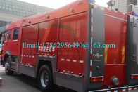 SINOTRUCK HOWO विशेष प्रयोजन ट्रक आग बचाव वाहन 4x2 6-10 सीबीएम 375 एचपी इंजन