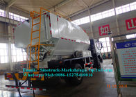 व्हाइट 10 टी खनन ब्लास्टिंग उपकरण विस्फोटक एएनएफओ मिक्सिंग ट्रक 200 किलो / एम 3 चार्ज दर