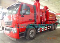 6000L उच्च दबाव विशेष प्रयोजन ट्रक / सीवेज सक्शन ट्रक मल्टी कार्यात्मक संयुक्त