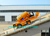 टिकाऊ कंक्रीट निर्माण उपकरण 4X4X2 मोबाइल सीमेंट मिक्सर ट्रक