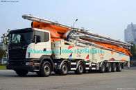 स्वचालित ज़ूमलिओन ट्रक 6 आर्म्स के साथ कंक्रीट पंप 56 मीटर रखरखाव गहराई 63X-6RZ मॉडल घुड़सवार