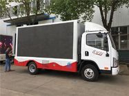 FAW 4x2 डीजल एलईडी स्क्रीन मोबाइल विज्ञापन ट्रक 3707ml विस्थापन