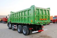 FAW 8x4 12 व्हील डंप ट्रक, ग्रीन कलर 32 टन डंप ट्रक टिपर ट्रक