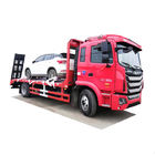 FAW संचालित प्लेटफ़ॉर्म वाहन परिवहन के लिए 4 * 2 LHD FAW फ्लैट ट्रक यूरो 3