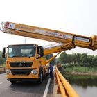 19-22 मीटर प्लेटफार्म प्रकार ब्रिज निरीक्षण जांच ट्रक / कंक्रीट पंप उपकरण