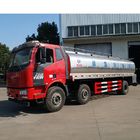 15001 - 30000L ताजा दूध टैंकर ट्रक, FAW 15.3m3 304 स्टेनलेस स्टील 6 * 4 परिवहन ट्रक