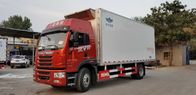 डीजल ईंधन प्रकार प्रशीतित ट्रक कंटेनर भारी कार्गो ट्रक 4x2 अधिकतम गति 96 किमी / घंटा