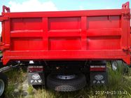 FAW 4x2 डंप ट्रक टिपर लाल रंग लाइट ड्यूटी उच्च शक्ति फ्रेम