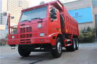 एसी 10 रियर एक्सल 8545x3326x3560 एमएम के साथ रेड 10 व्हीलर खनन डंप ट्रक
