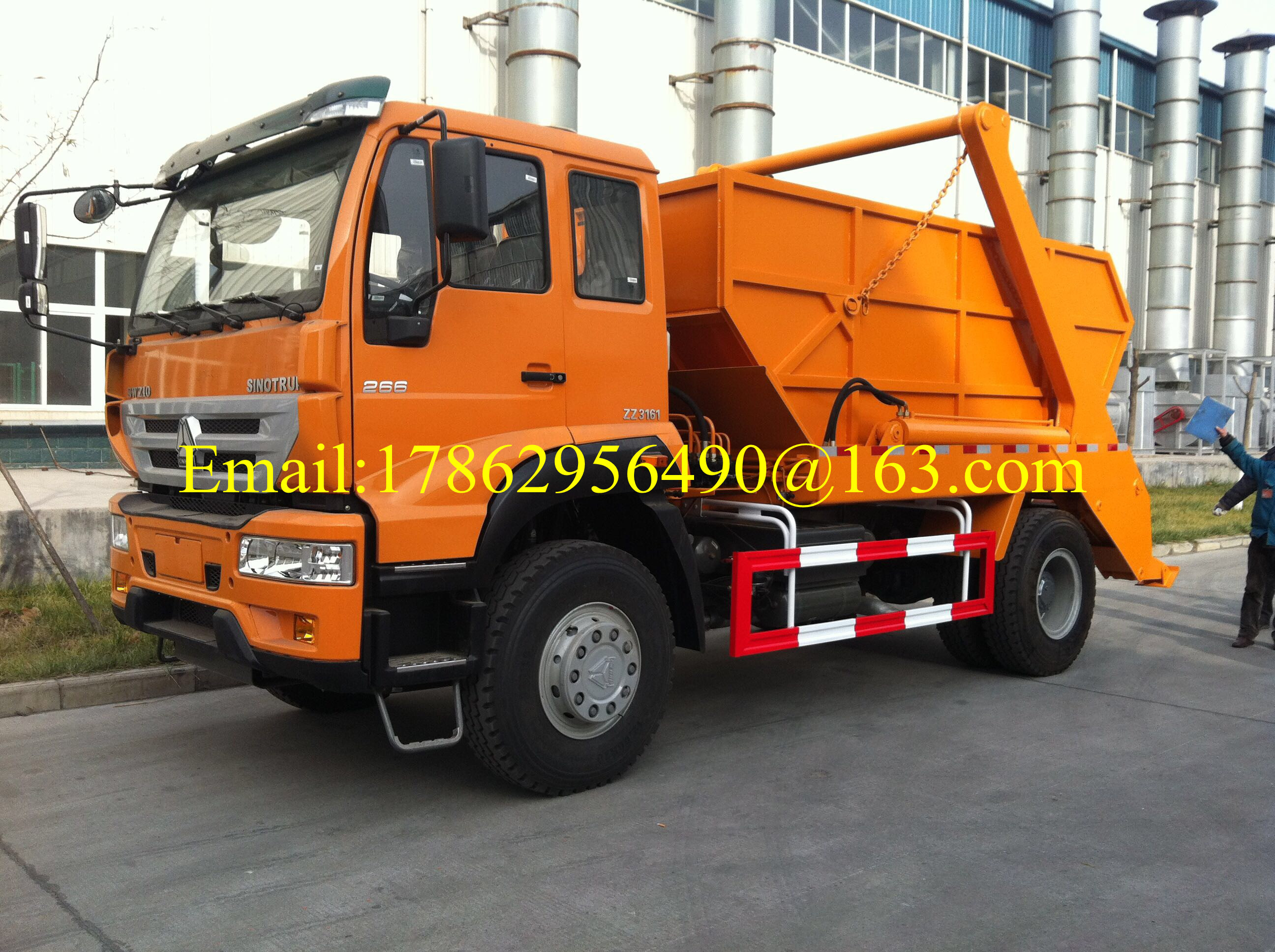 शहर सफाई विशेष प्रयोजन ट्रक संपीड़न कचरा ट्रक 12 -14 सीबीएम ZZ1167H501GD1
