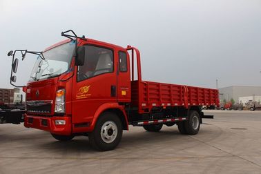 सुरुचिपूर्ण होवो लाइट ट्रक 4x2 5 टन क्षमता लाल रंग यूरो 2 उच्च सुरक्षा