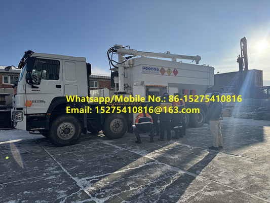 उच्च भरने की दक्षता HOWO 15/20/25T BCLH-20 ऑनसाइट मिश्रित दानेदार अमोनियम विस्फोटक ANFO ट्रक इमल्शन मोबाइल विस्फोटक विनिर्माण इकाई मंगोलियन уул уурхайн тэсэлгээний MEMU MMU BCLH/BCZH/BCRH