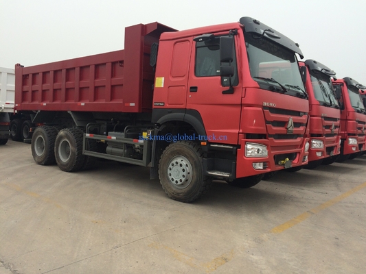 इस्तेमाल किया 6x4 डंप ट्रक SINOTRUK HOWO टन 10 पहियों का इस्तेमाल किया डंप ट्रक