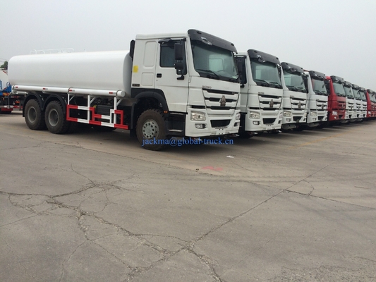 HOWO 6x4 नई 25000L क्षमता गैसोलीन Bowser ईंधन टैंक ट्रक तेल परिवहन टैंकर ट्रक
