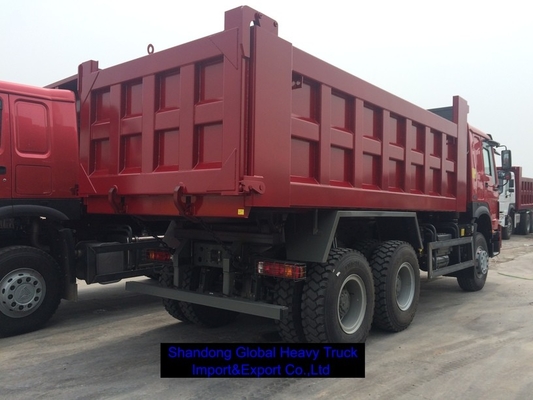 SINOTRUK HOWO 6x4 इस्तेमाल किया डंप ट्रक 10 पहियों भारी शुल्क