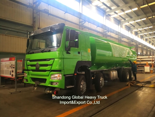 Sinotruk HOWO 8*4 ईंधन टैंक ट्रक 12 पहियों तेल टैंक 30000L डिस्पेंसर ट्रक