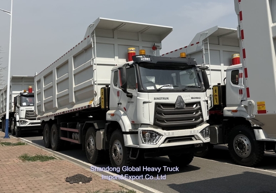 चीनी Sinotruck Howo 400hp टिपर 8x4 मिनी 60 टन कैनर नया डंप ट्रक