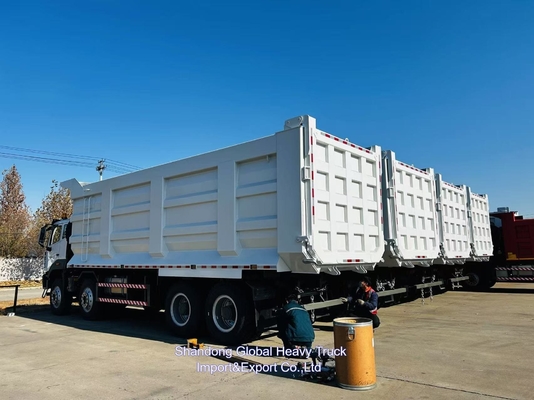 चीनी Sinotruck Howo 400hp टिपर 8x4 मिनी 60 टन कैनर नया डंप ट्रक
