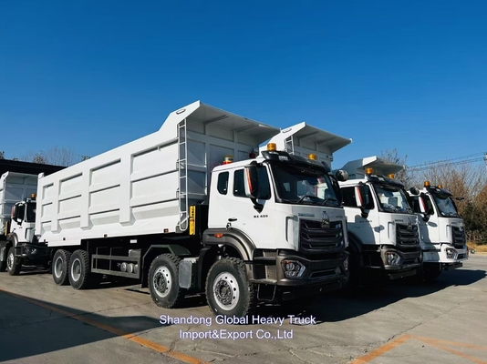 Sinotruck Howo 50 टन डंप ट्रक 8x4 375hp यूरो 2 भारी शुल्क नए और इस्तेमाल किए गए डंप टिपर ट्रक