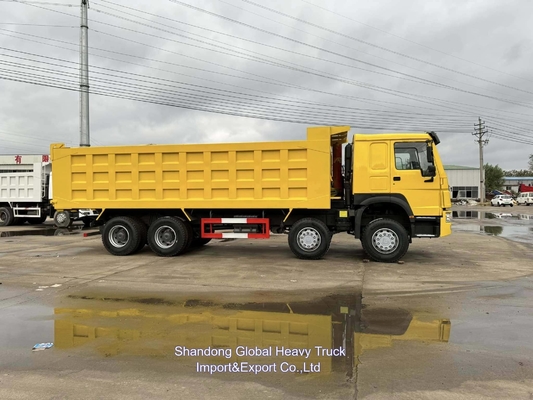 Sinotruck HOWO 25t-100t 8*4 डीजल प्रयुक्त परिवहन डिलीवरी ट्रक 12 पहिया ट्रक