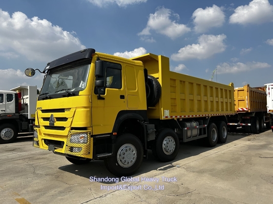Sinotruck HOWO 25t-100t 8*4 डीजल प्रयुक्त परिवहन डिलीवरी ट्रक 12 पहिया ट्रक
