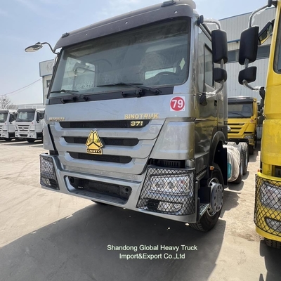 10 पहिया 6X4 40t Sinotruk HOWO कंटेनर कार्गो ट्रेलर ट्रैक्टर हेड ट्रक