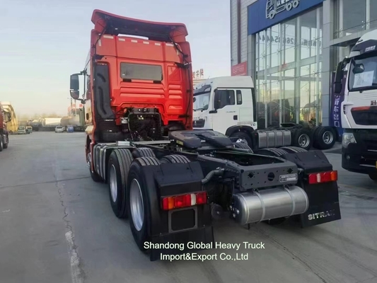 10 पहिया 6X4 40t Sinotruk HOWO कंटेनर कार्गो ट्रेलर ट्रैक्टर हेड ट्रक