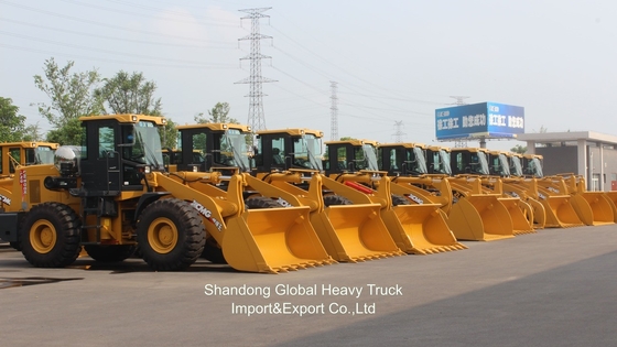 प्रयुक्त नई Zl958 OEM निर्माण ट्रैक्टर हाइड्रोलिक भारी शुल्क 4 Wd मिनी पहिया फ्रंट लोडर