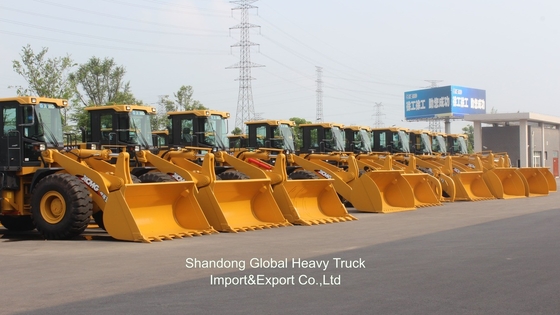 प्रयुक्त नई Zl958 OEM निर्माण ट्रैक्टर हाइड्रोलिक भारी शुल्क 4 Wd मिनी पहिया फ्रंट लोडर