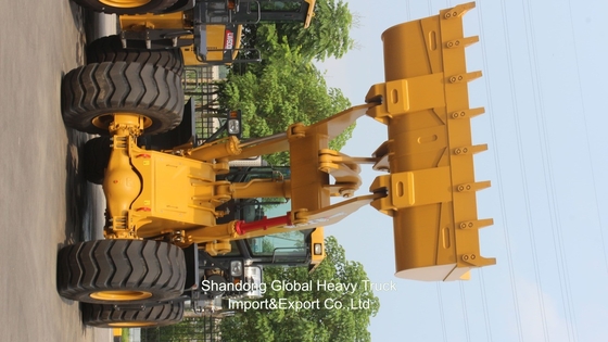 प्रयुक्त नई Zl958 OEM निर्माण ट्रैक्टर हाइड्रोलिक भारी शुल्क 4 Wd मिनी पहिया फ्रंट लोडर