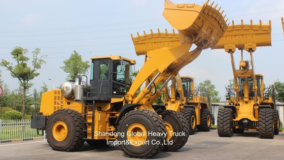 प्रयुक्त नई Zl958 OEM निर्माण ट्रैक्टर हाइड्रोलिक भारी शुल्क 4 Wd मिनी पहिया फ्रंट लोडर