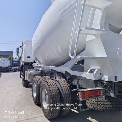 मिक्सिंग मिक्सर 10 व्हील HOWO 6X4 8cbm 9cbm 371HP कंक्रीट मिक्सर ट्रक