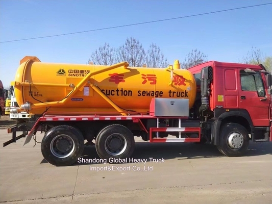 डोंगफेंग 6*4 उच्च स्थिति 290HP वैक्यूम सीवेज सक्शन टैंकर ट्रक सीवेज सक्शन ट्रक