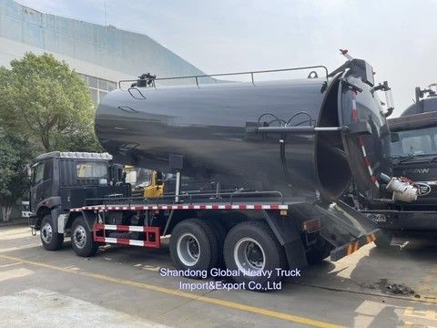 एफएडब्ल्यू 6एक्स4 ड्राइव हाई प्रेशर पंप 20000L क्षमता कुशल सीवेज सफाई के लिए सीवेज सक्शन ट्रक