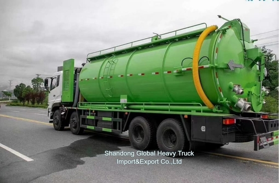 फैक्टरी मूल्य 8*4 380hp सीवेज सक्शन ट्रक डोंगफेंग चेसिस 18000L टैंक