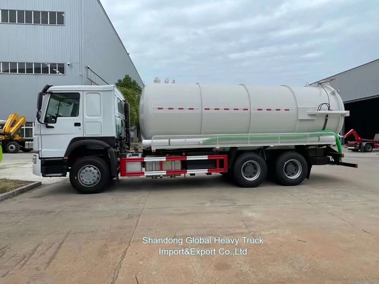 सिनोट्रुक HOWO 6X4 20cbm सीवेज सक्शन वैक्यूम टैंक ट्रक