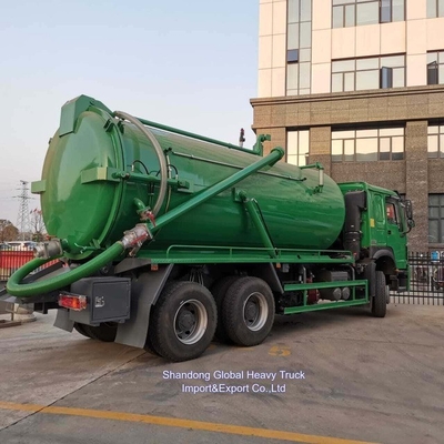 सिनोट्रुक 371HP 18000L वैक्यूम सीवेज सक्शन टैंकर ट्रक फैक्टरी मूल्य