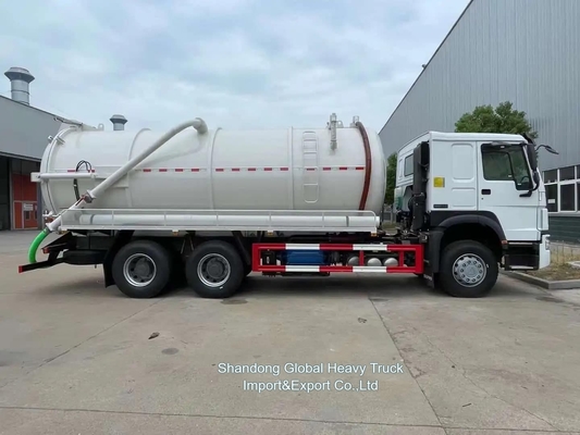 सिनोट्रुक HOWO 6X4 20cbm सीवेज सक्शन वैक्यूम टैंक ट्रक