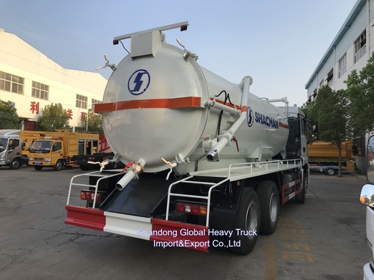 शैकमैन F3000 6X4 सीवेज सक्शन ट्रक 20 घन मीटर वॉल्यूम 300HP