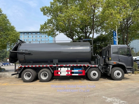 FAW 6X4 उच्च दबाव पंप 20000L 20 टन सीवर सफाई सक्शन ट्रक