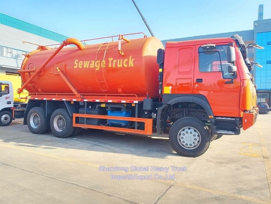 शैकमैन F3000 6X4 सीवेज सक्शन ट्रक 20 घन मीटर वॉल्यूम 300HP