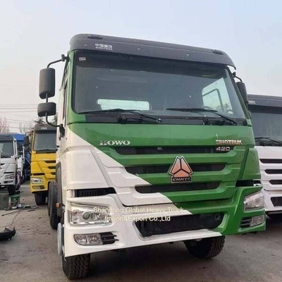 Howo 6x4 ट्रैक्टर ट्रक प्रयुक्त Sinotruk LHD RHD लंबी दूरी की ड्राइविंग ट्रेलर ट्रक सिर