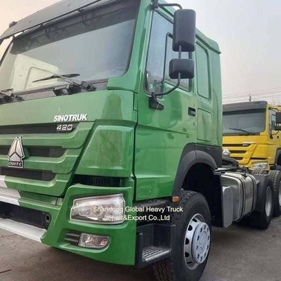 371HP और 420HP Sinotruck HOWO A7 12.00R20 टायरों के साथ 6X4 ट्रैक्टर ट्रक