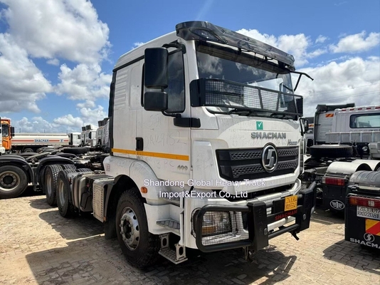 6X4 वाम ड्राइव या दाएं हाथ ड्राइव 380HP Shacman F3000 ट्रैक्टर ट्रेलर इस्तेमाल किया ट्रैक्टर सिर ट्रक