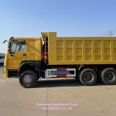 उच्च गुणवत्ता वाला प्रयुक्त टपर ट्रक HOWO 375 डंप ट्रक 6*4 मैनुअल ट्रांसमिशन प्रकार