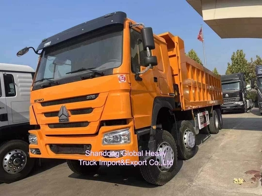 अच्छी गुणवत्ता 371HP 375HP 6*4 10 पहियों का इस्तेमाल किया HOWO डंप ट्रक अफ्रीकी बाजार के लिए टिपर ट्रक