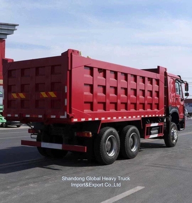 मैनुअल ट्रांसमिशन Sinotruk HOWO 380 HP 6X4 टिपर / डंपर / डंप ट्रक