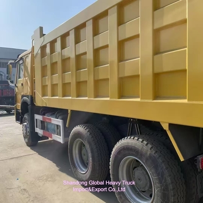 Sinotruck HOWO 6*4 10 व्हीलर 20m3 30 टन भारी टिमपर इस्तेमाल किए गए डंप ट्रक