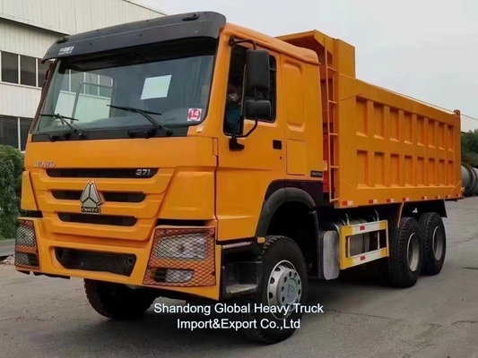 अच्छी गुणवत्ता 371HP 375HP 6*4 10 पहियों का इस्तेमाल किया HOWO डंप ट्रक अफ्रीकी बाजार के लिए टिपर ट्रक